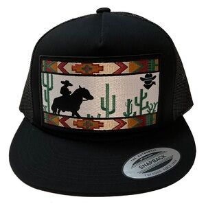 De Rancho hat black Mesh SnapBack adjustable the authentic yupoong SnapBack